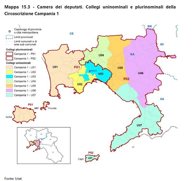 cartina collegi camera dei deputati