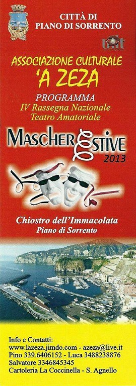 mascherestive rassegna teatro amatoriale compagnia a zeza