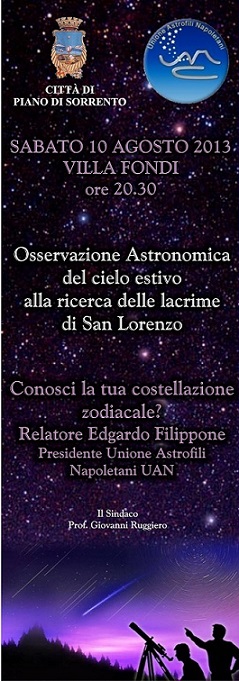 osservazione stelle pianeti unione astrofili napoletani